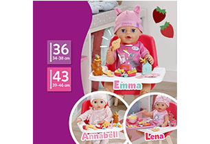 Baby Born Breakfast Pack For Click And Play Doll